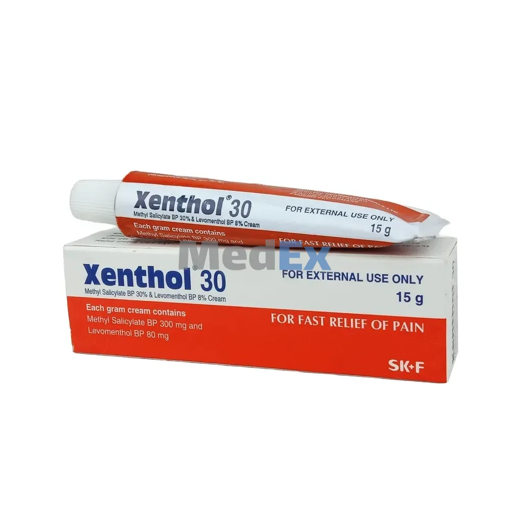 Pack Image of Pack Image: Xenthol 30%+8% Cream (15 gm tube)